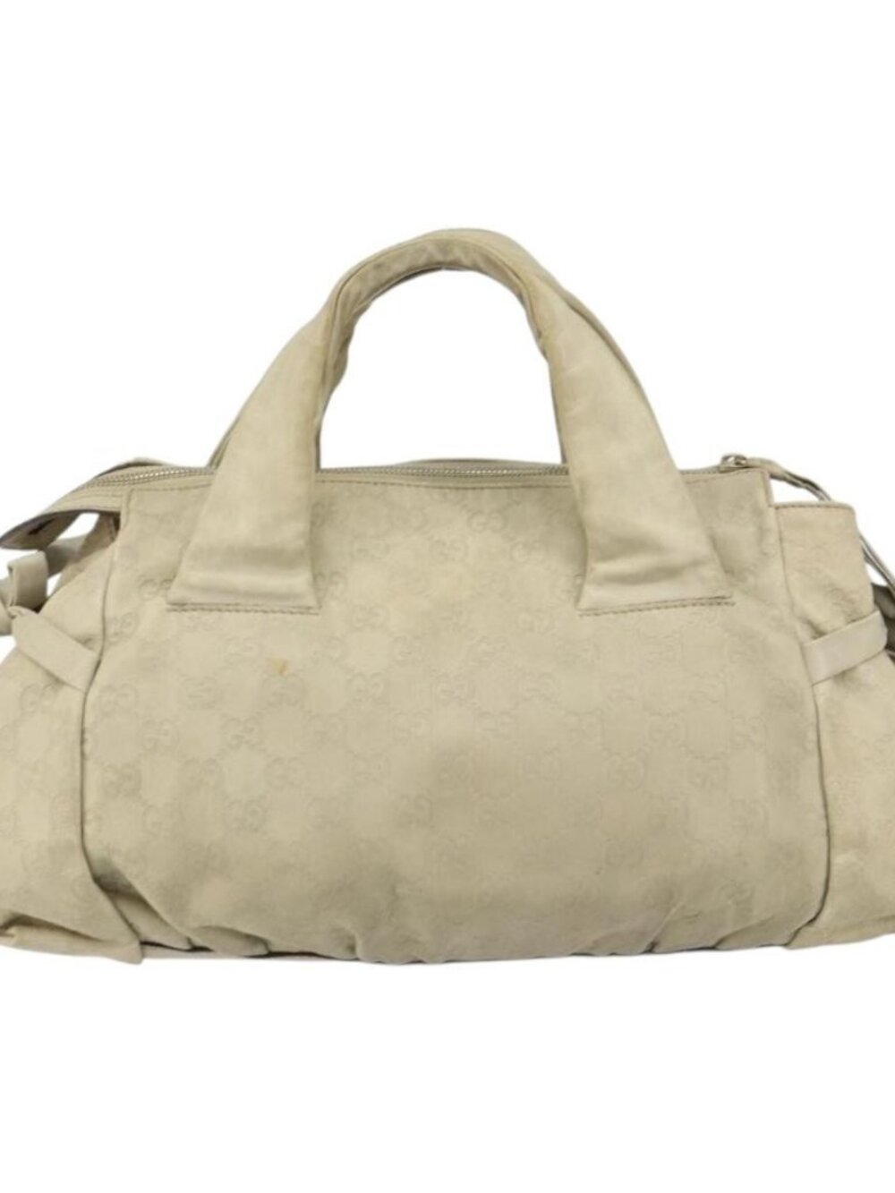 GUCCI GG Canvas Guccissima Histeria Bag Leather Ivory Gold 197020 Auth 159286 - Picture 3 of 16